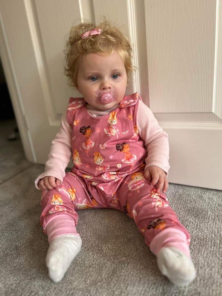 Long romper (shoulder snaps)