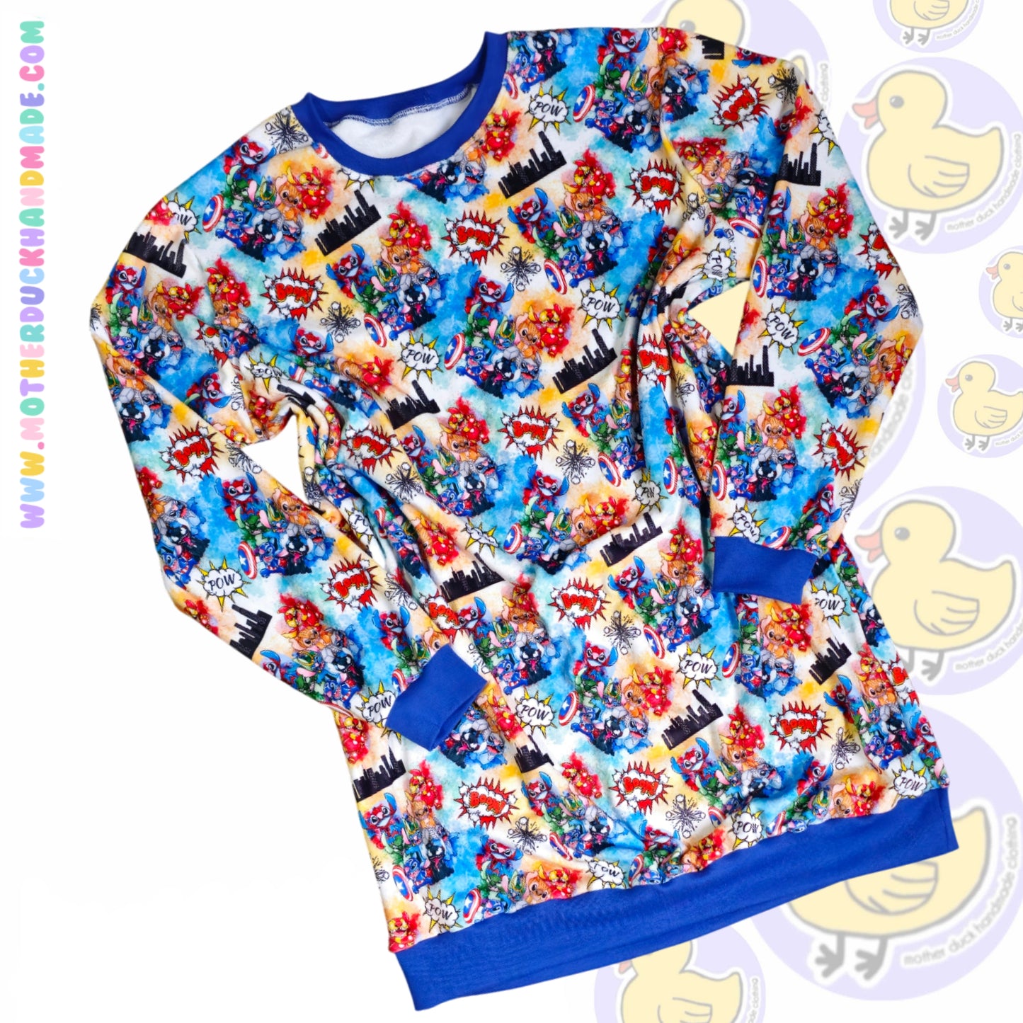 Add on - longer length to adults oversized tee