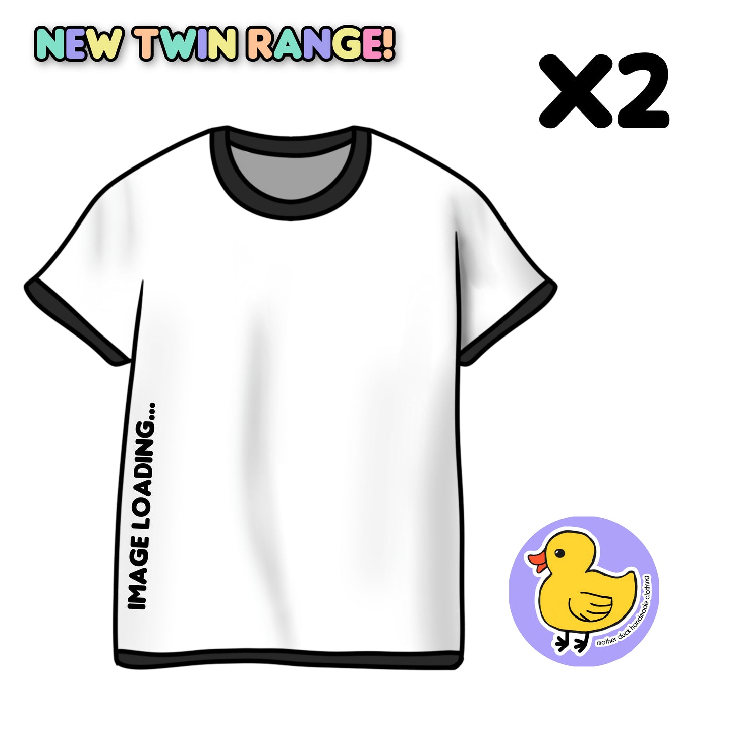 Twin me! 2x Classic tshirts
