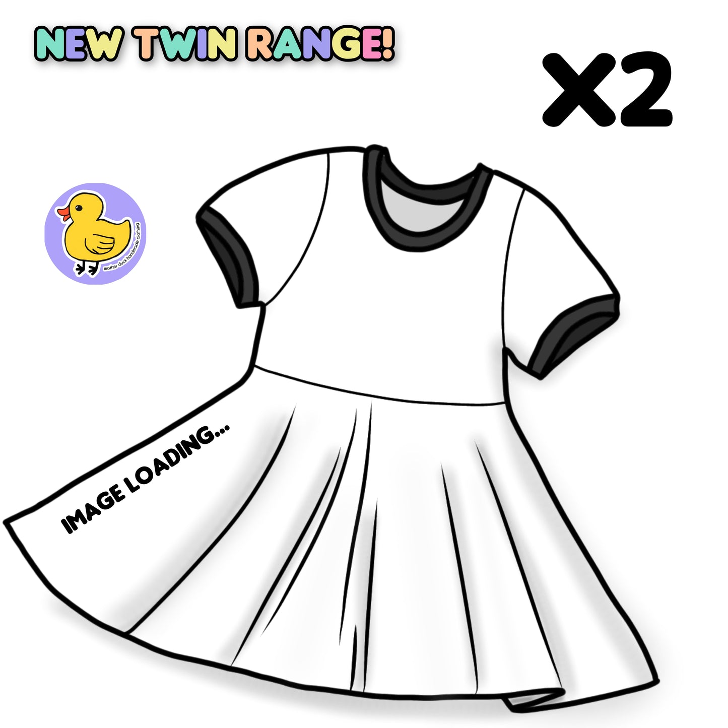 Twin me! 2x T-shirt dress