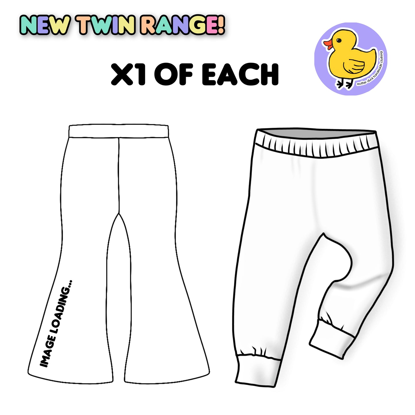 Twin me! 1x Leggings (cuffed) & 1x Flares