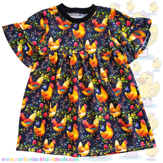 Childrens smock dress (0-11Y)