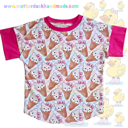 Childrens Relaxed Oversized Fit Dolman Tee (NB-11Y)