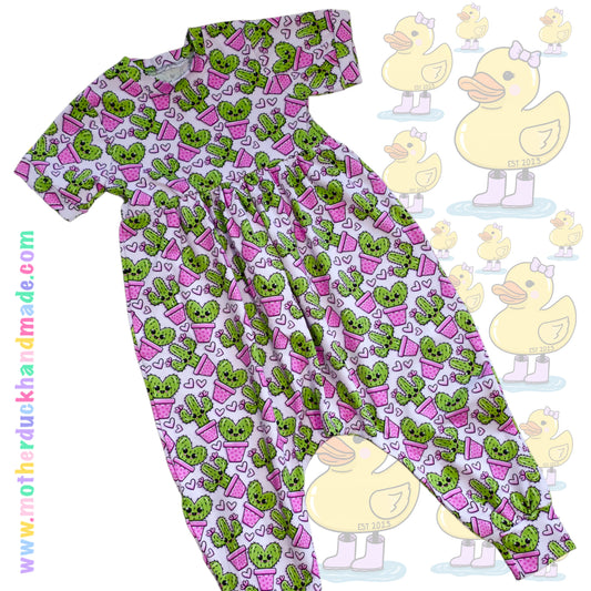 Childrens LONG Napa romper - T-shirt style (0-6Y)