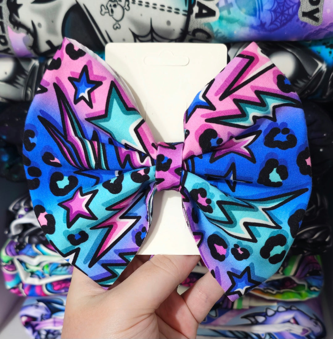 6 inch clip in hair bow