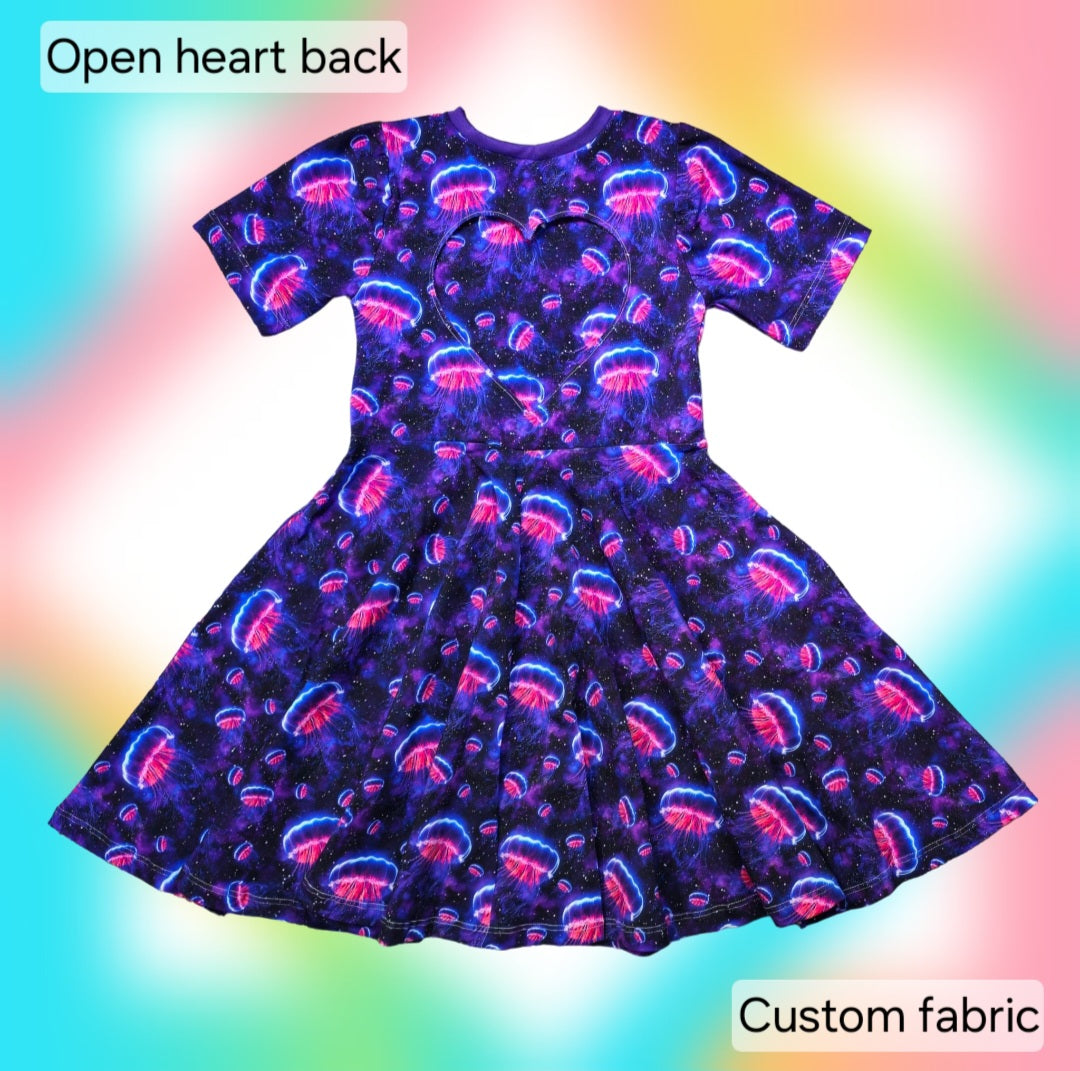 Heart back twirly dress