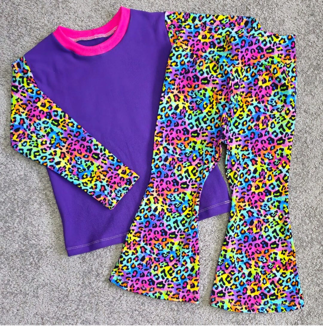 Saver set! Flares & Long/Short tee