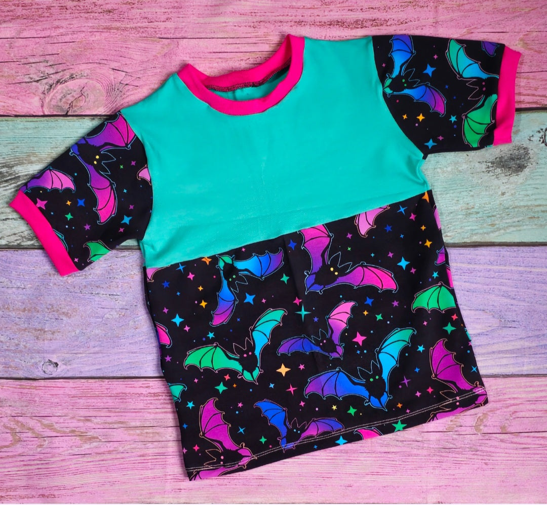 Half print tee - short sleeve