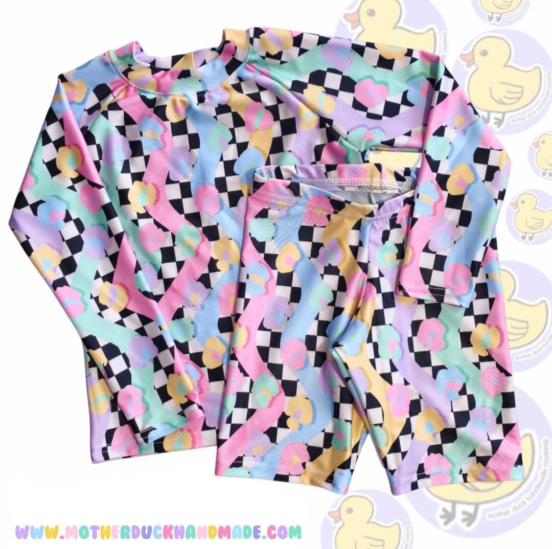 Childrens SWIM BEACH RASH TOP - Long, Short or 3/4 sleeves (Prem-12Y)