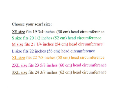Adults Head Scarf (XS-3XL)