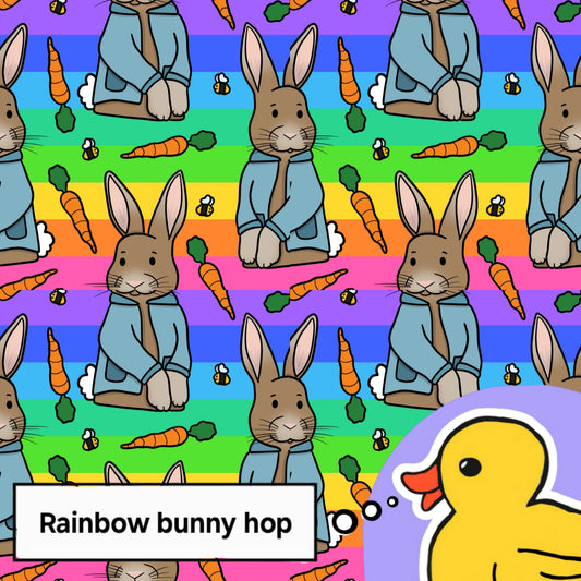 Rainbow bunny hop