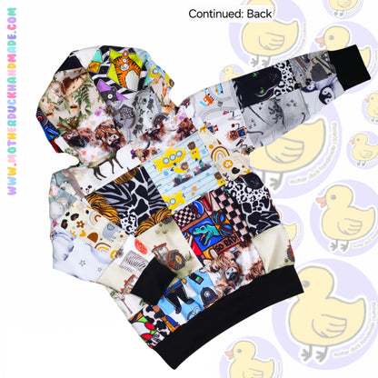 Childrens patchwork hoodie/jumper (2-11Y)