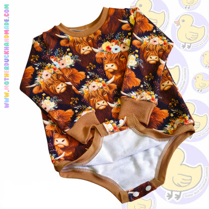 Childrens Birdie romper bodysuit (NB-6Y)