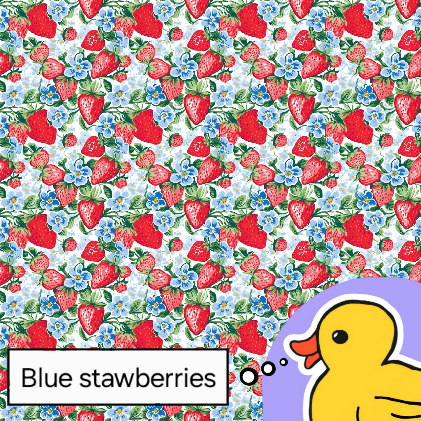 Blue strawberries