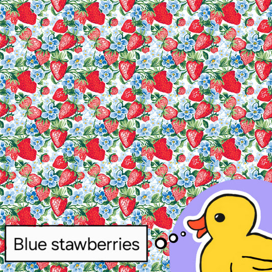 Blue strawberries