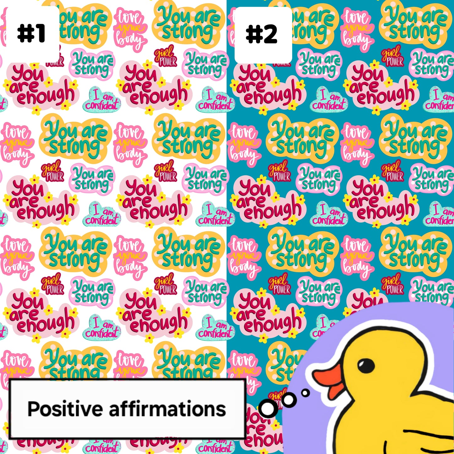 Positive affirmations 1 & 2