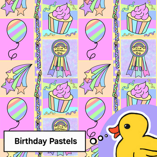 Birthday pastels