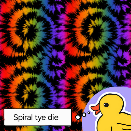 Spyral tye die - black