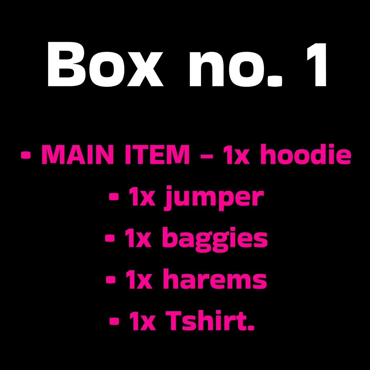 BLACK FRIDAY Winter spring box - 5 items for £55/£75