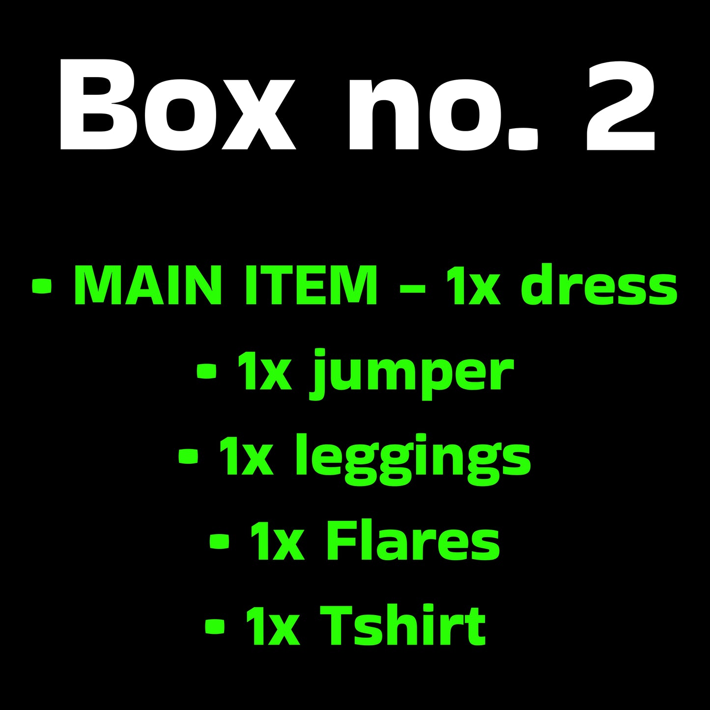 BLACK FRIDAY Winter spring box - 5 items for £55/£75