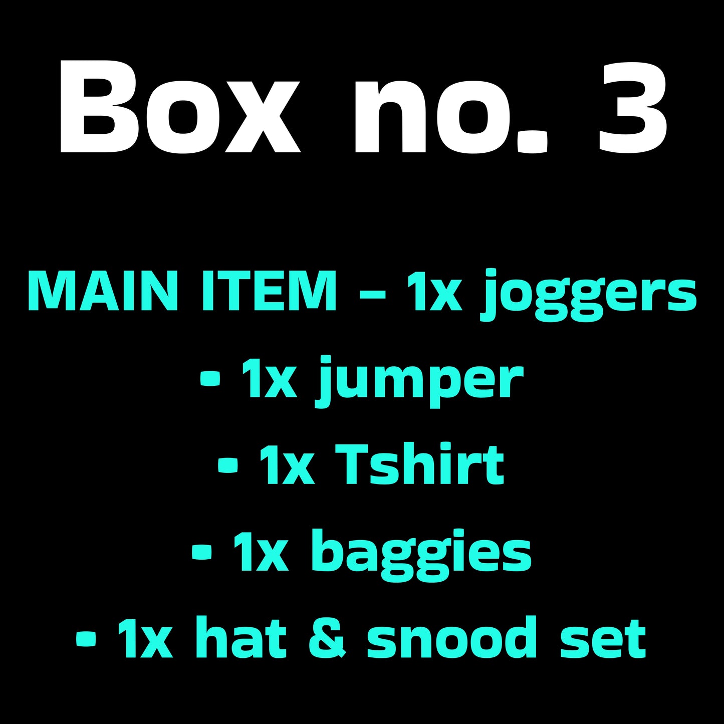 BLACK FRIDAY Winter spring box - 5 items for £55/£75