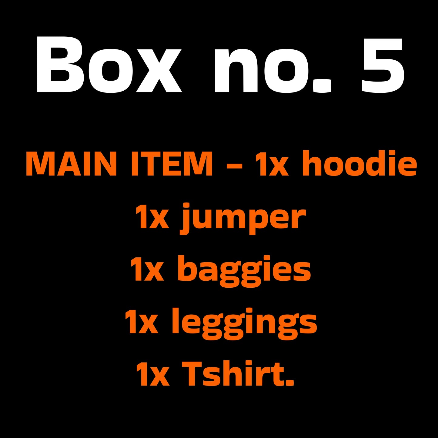BLACK FRIDAY Winter spring box - 5 items for £55/£75