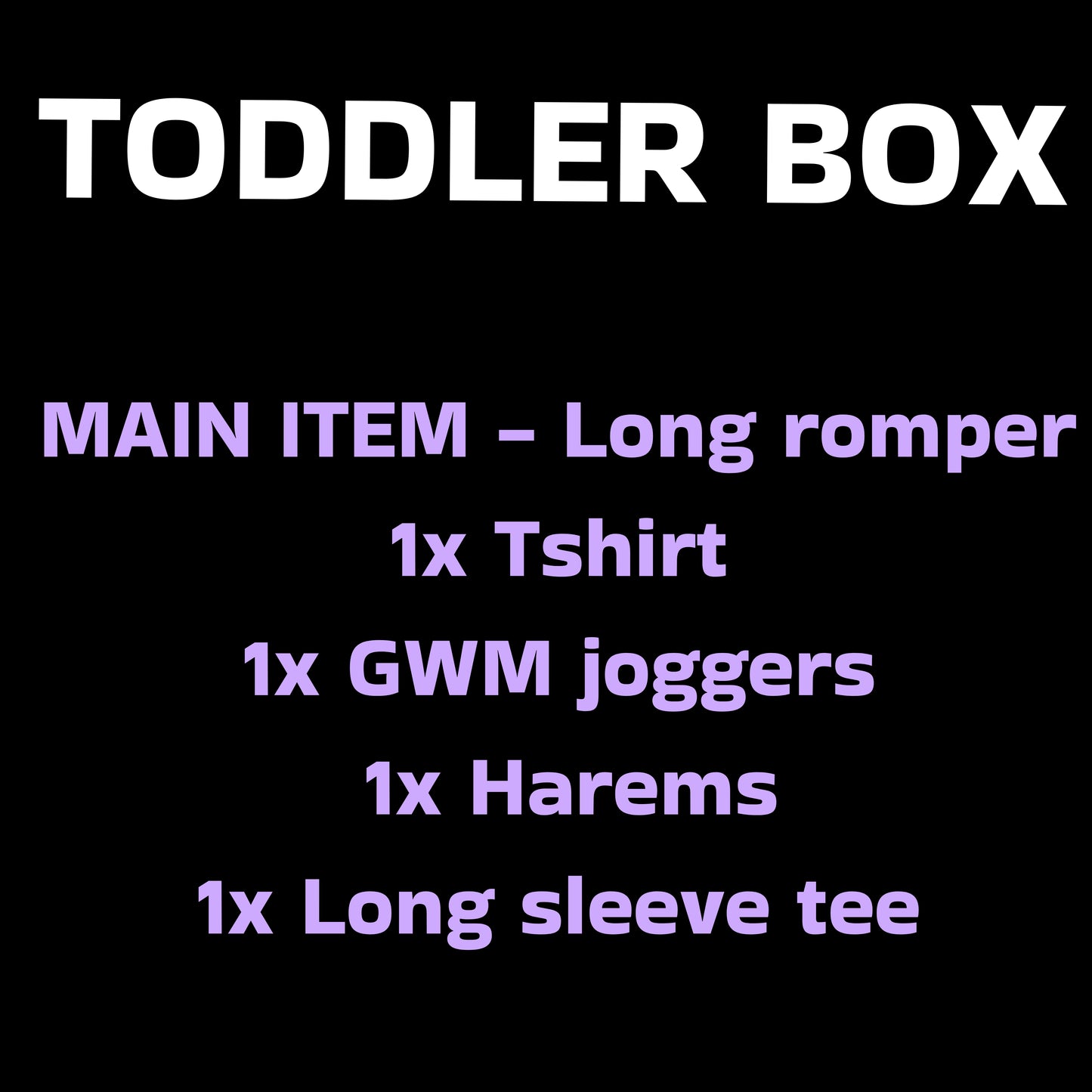 BLACK FRIDAY Winter spring box - 5 items for £55/£75