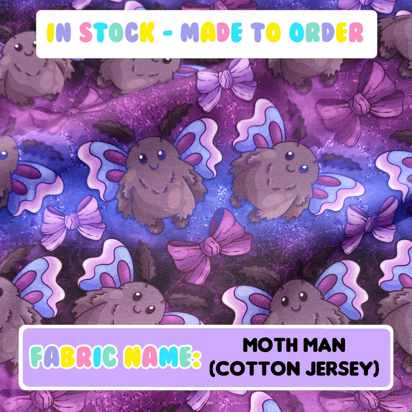 IN STOCK - Moth man (cotton jersey)