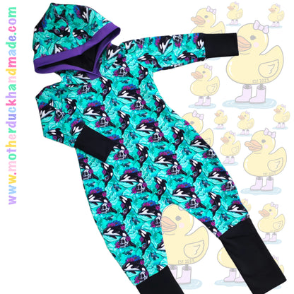 Childrens Beatbox romper - Optional hood & sleeve lengths (0-12Y)