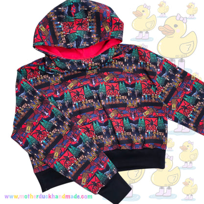 Womens/Teens oversized CROPPED Hoodie (UK4-28)
