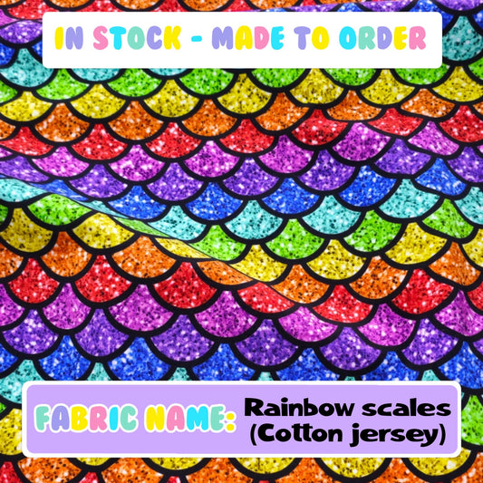 IN STOCK - Rainbow scales (cotton jersey)