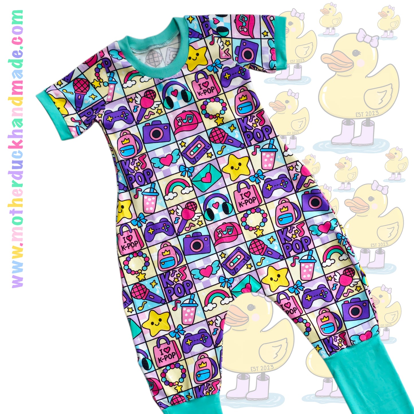 Childrens Beatbox romper - Optional hood & sleeve lengths (0-12Y)