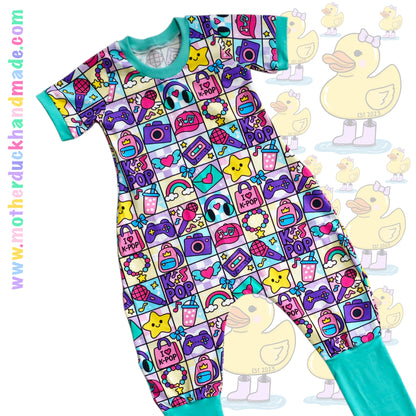 Childrens Beatbox romper - Optional hood & sleeve lengths (0-12Y)