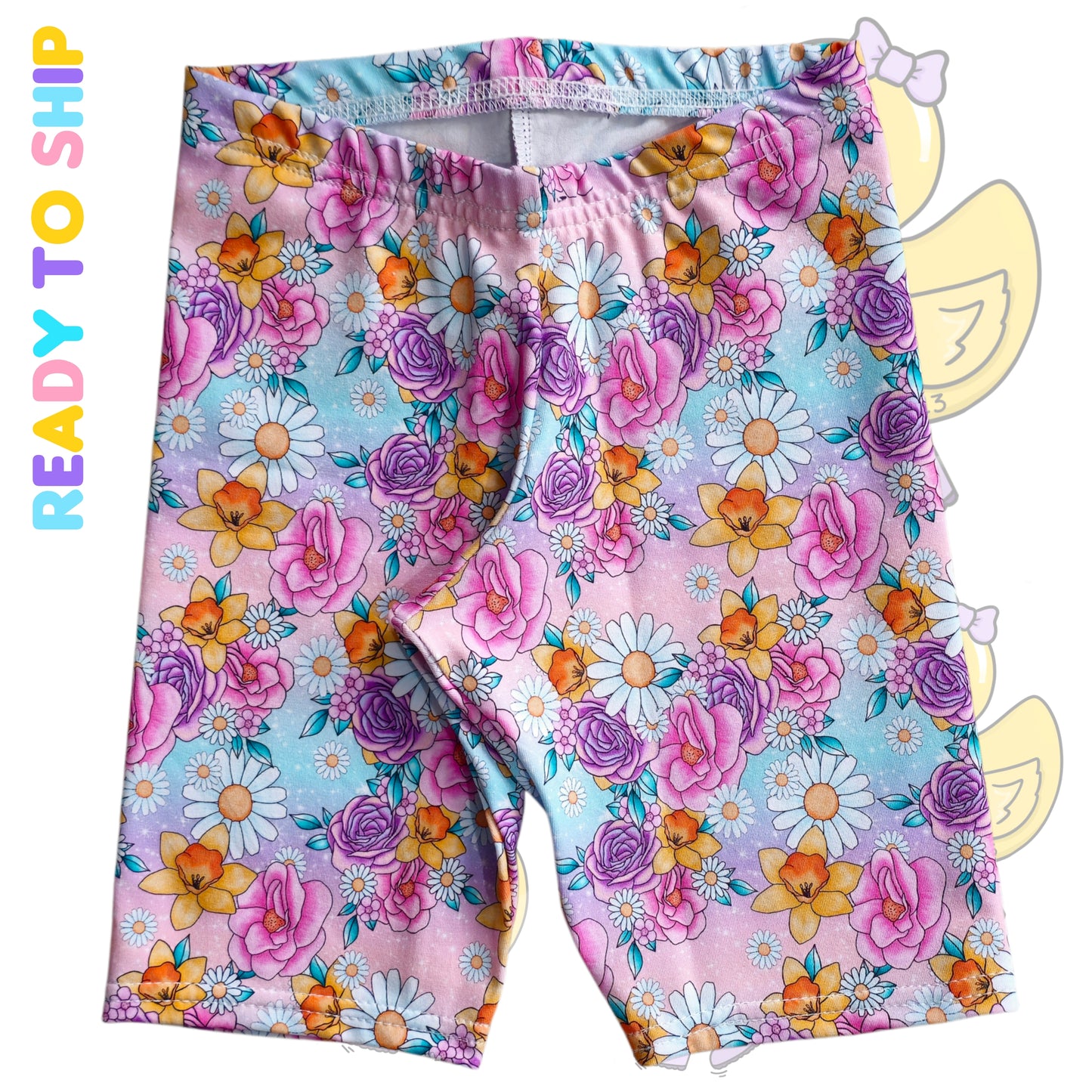 7 YEARS - Pink floral cycle shorts