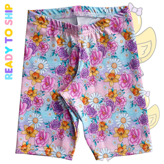7 YEARS - Pink floral cycle shorts