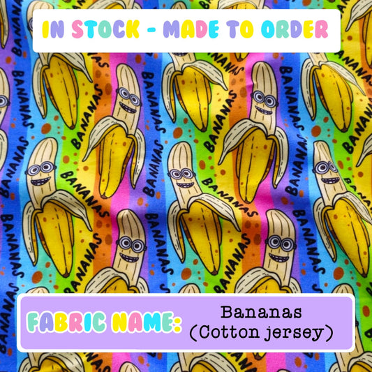IN STOCK - Bananas (cotton jersey)