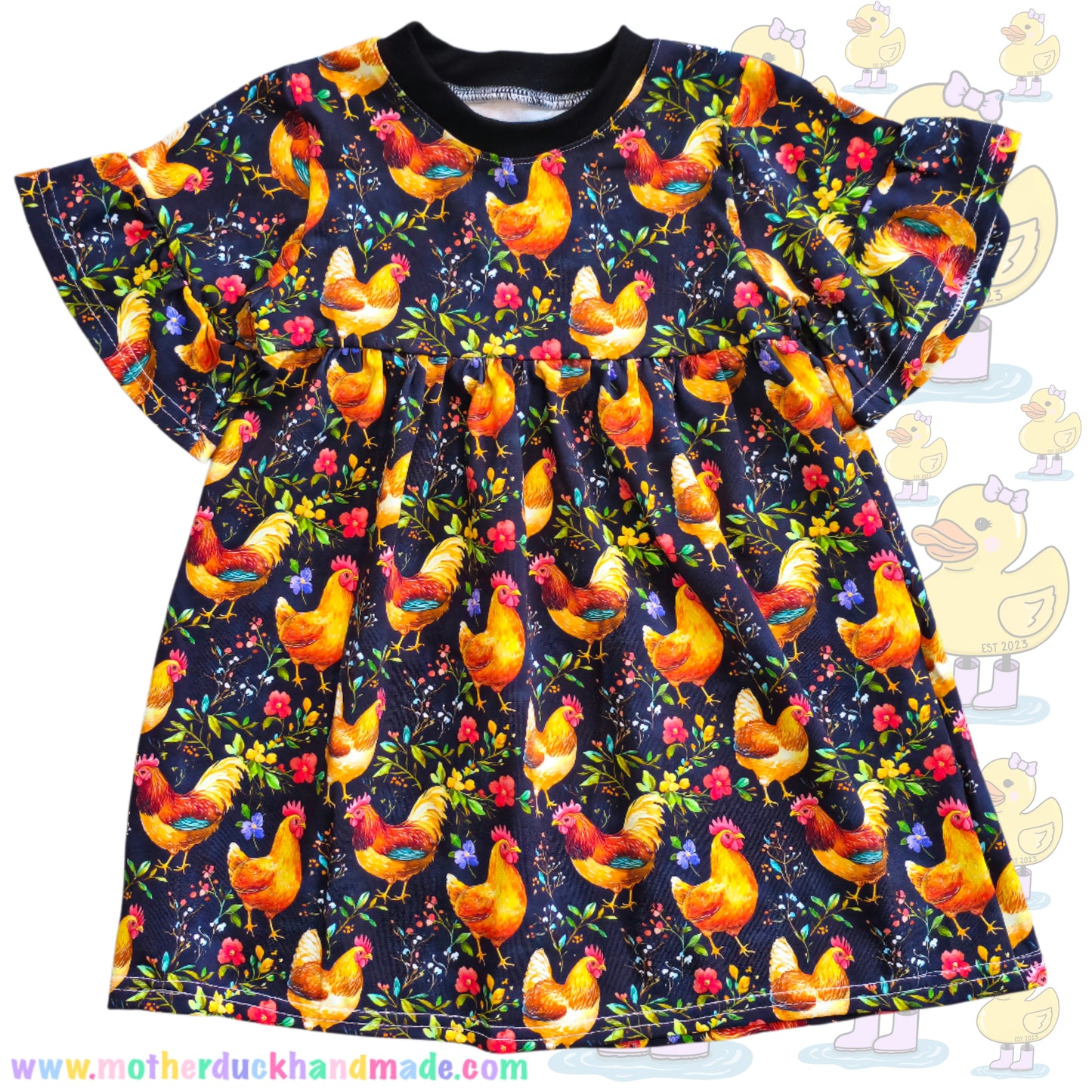 Childrens smock dress (0-11Y)