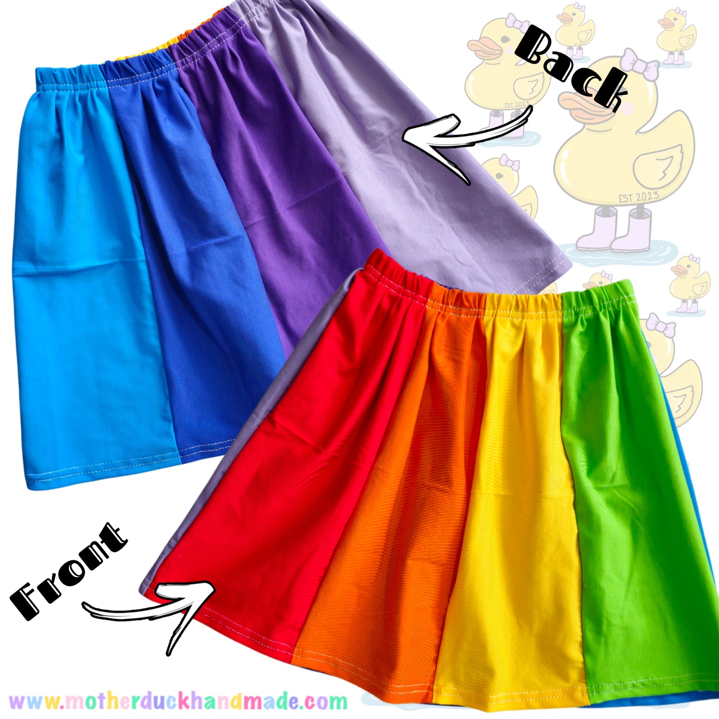 Childrens build your own rainbow skirt - 27 colours to choose from! (Pem - 13Y)