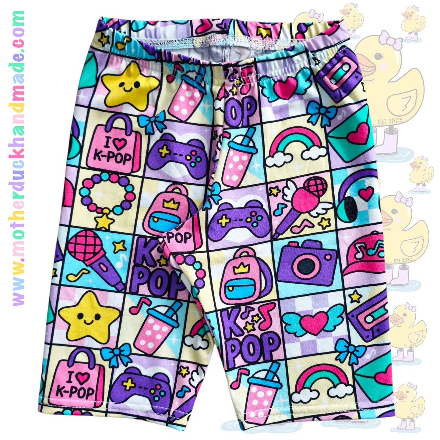 Childrens cycle shorts ELASTIC - CLOTH CUT AVAILABLE (Prem-12Y)