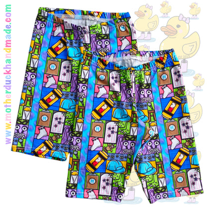 Childrens cycle shorts ELASTIC - CLOTH CUT AVAILABLE (Prem-12Y)