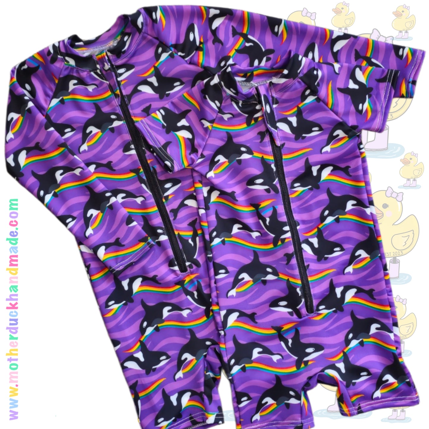 Childrens Sunshine SWIM zip romper (Prem - 8Y)