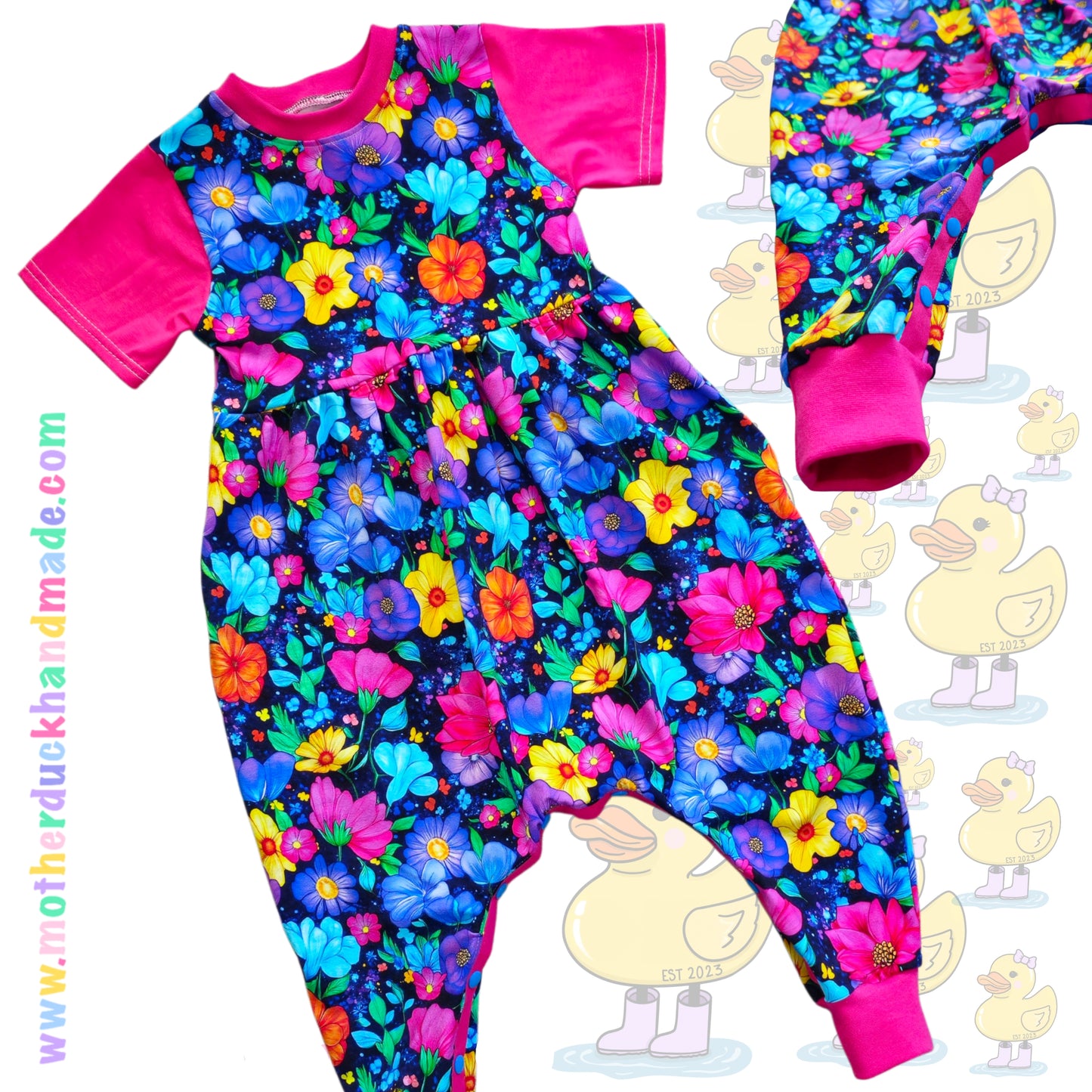 Childrens LONG Napa romper - T-shirt style (0-6Y)