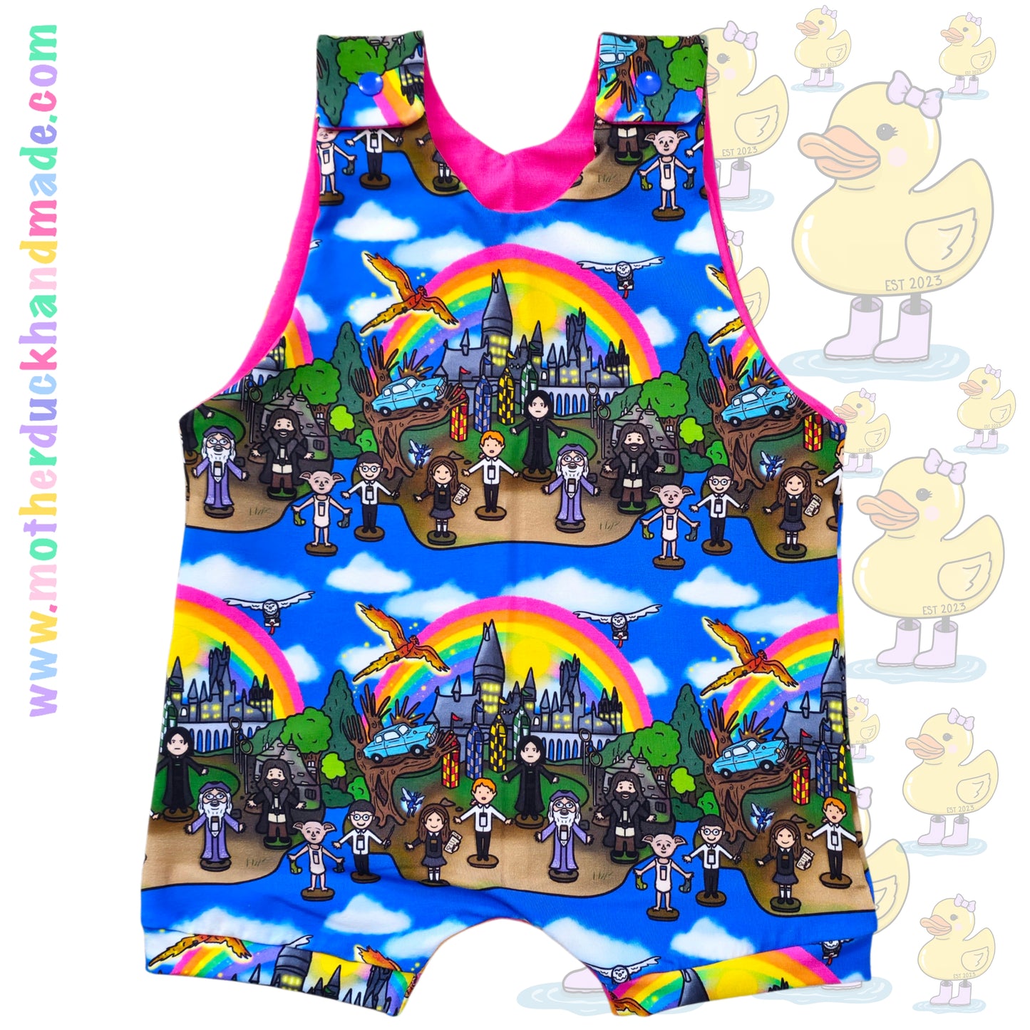 Childrens Short romper - Shoulder snaps (0-6Y)