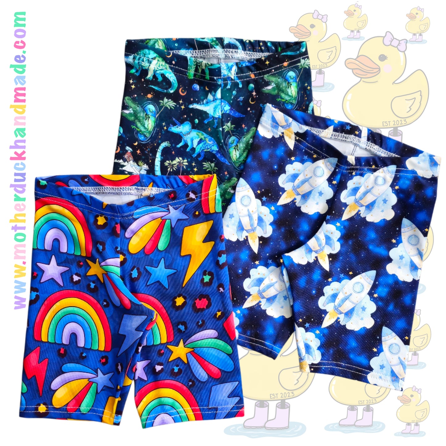 Childrens cycle shorts ELASTIC - CLOTH CUT AVAILABLE (Prem-12Y)