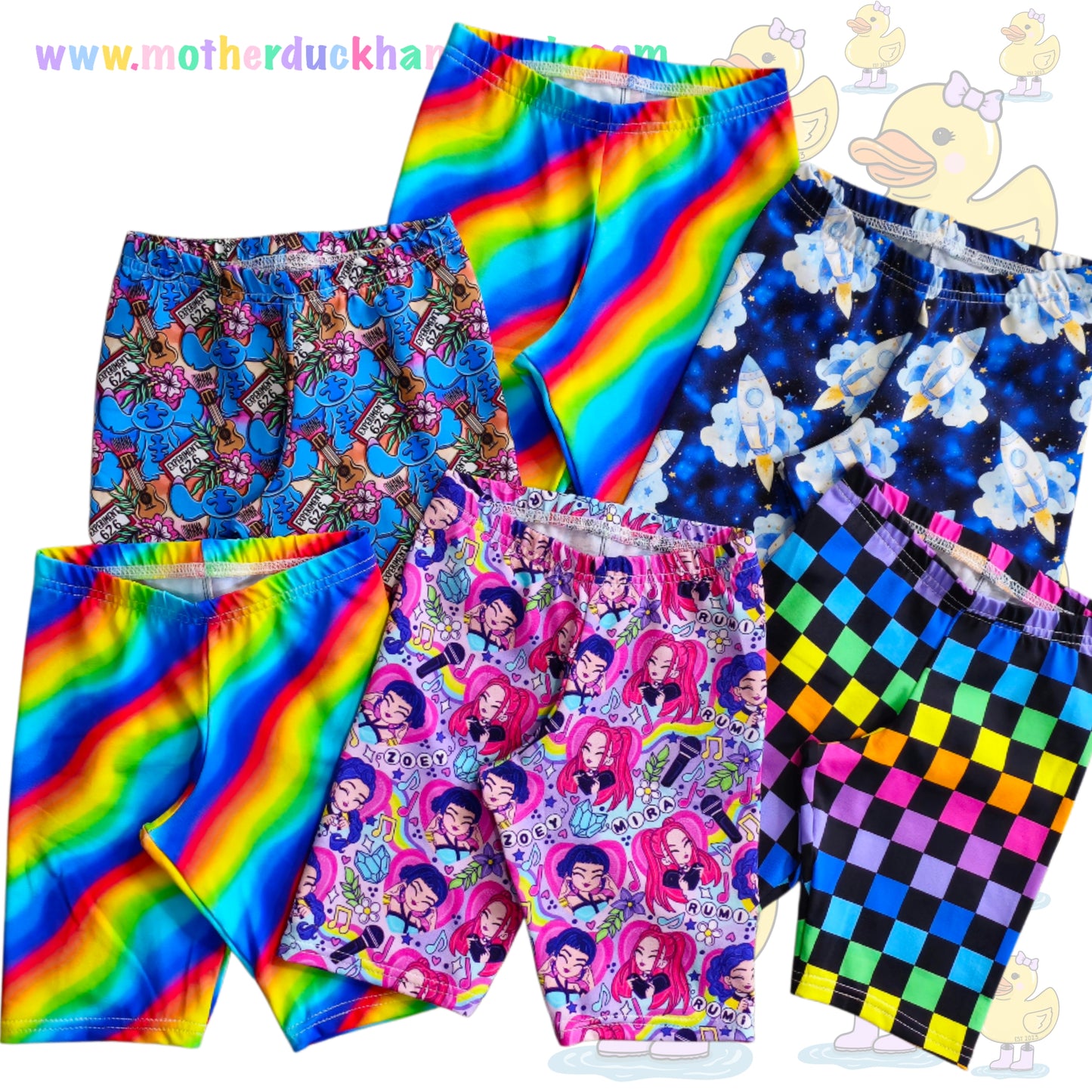 Childrens cycle shorts ELASTIC - CLOTH CUT AVAILABLE (Prem-12Y)