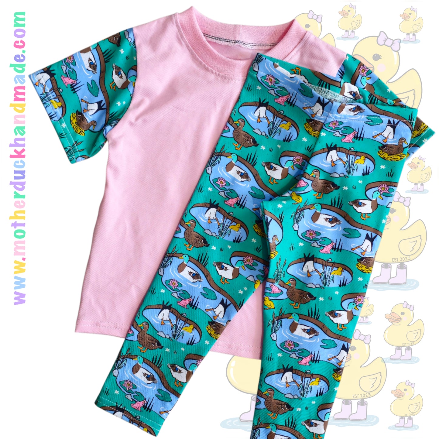 SUPRISE PRINT! Saver set - Leggings ELASTIC waistband (0-12Y)