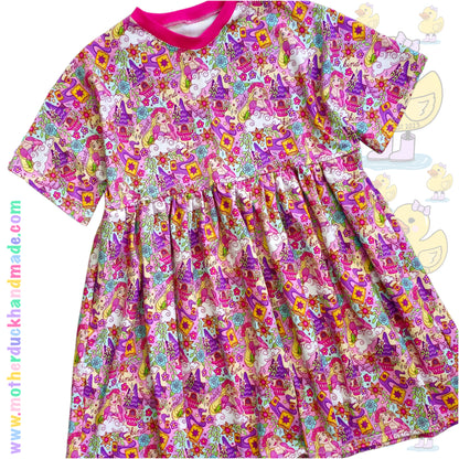 Womens/Teens SMOCK dress (UK4-24) with or withoust sleeve frill