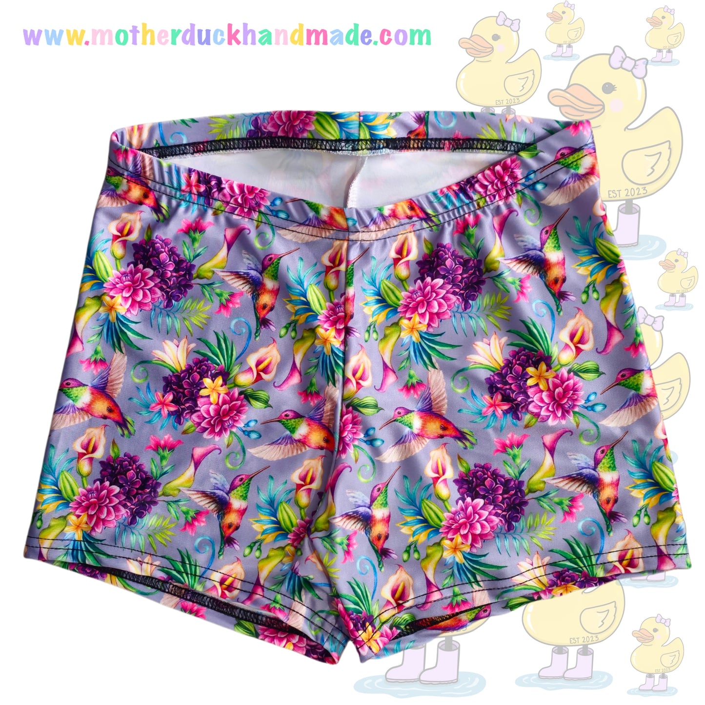 Womens/Teens SWIM BOOTY shorts  - Yoga or elastic waistband (UK4-28)