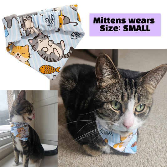 Pet Bandana / Neckerchiefs - Elasticated back DOGS & CATS (XS-XXL)