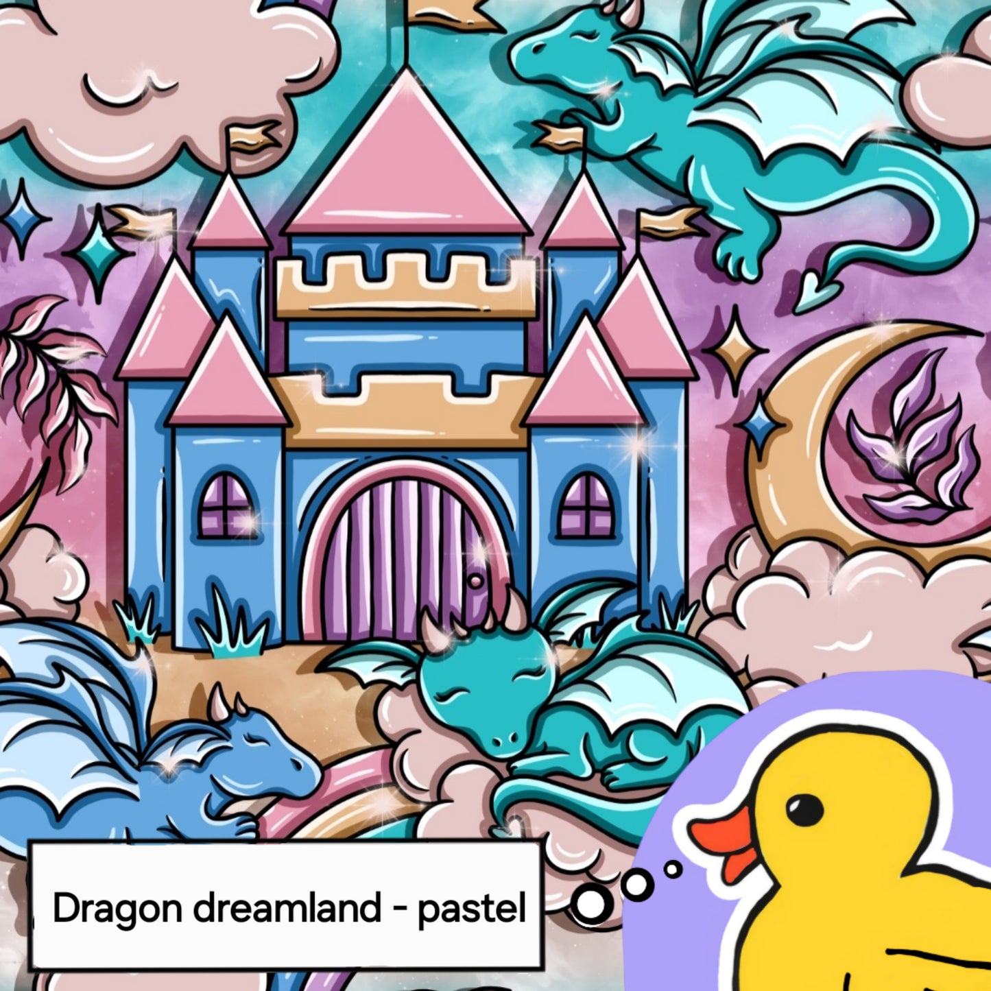 Dragon dreamland - pastel
